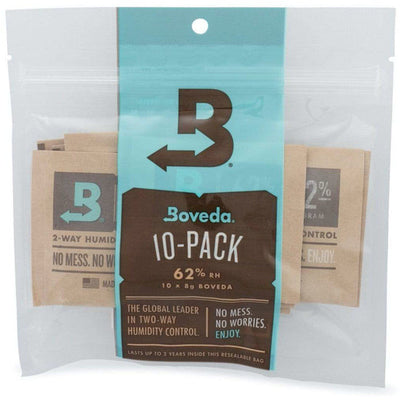 Boveda 10pk Small Pouch 8gram 62% Cigar Pouch - Available at Wooden Cork