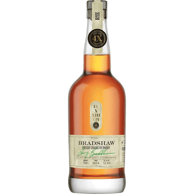 Bradshaw Bourbon Kentucky Straight Rye Whiskey 103.8 Proof - Available at Wooden Cork