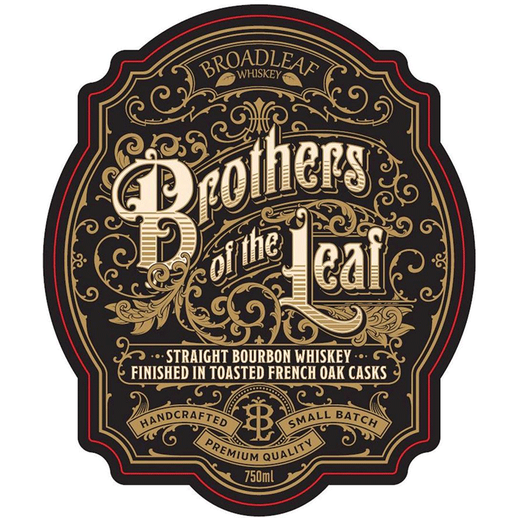 Broadleaf Brothers of the Lead Straight Bourbon Finished w/ Toasted French Oak Casks - Available at Wooden Cork