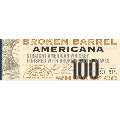 Broken Barrel Americana Straight American Whiskey - Available at Wooden Cork