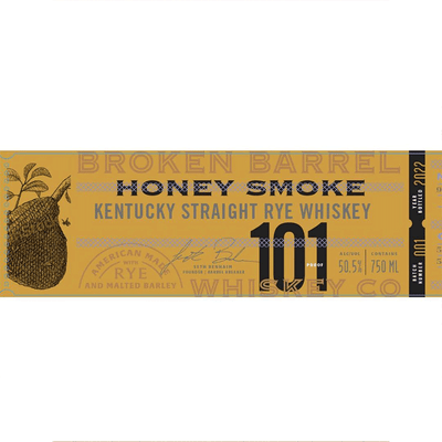 Broken Barrel Honey Smoke Kentucky Straight Rye - Available at Wooden Cork