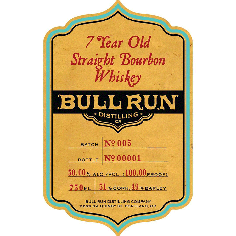 Bull Run 7 Year Straight Bourbon - Available at Wooden Cork