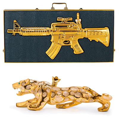 Casino Azul Jaguar & Gold Rifle Tequila Bundle - Available at Wooden Cork
