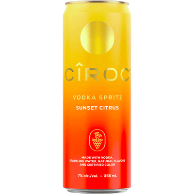 Ciroc Vodka Spritz Sunset Citrus Canned Cocktail 4pk - Available at Wooden Cork
