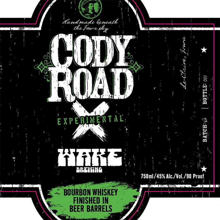 Mississippi River Distilling Cody Road X Bourbon finished in Wake Brewing Beer Barrels - Available at Wooden Cork