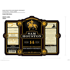 Sam Houston 14 Year Old Kentucky Straight Bourbon Whiskey - Available at Wooden Cork
