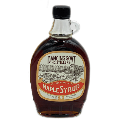 Dancing Goat Distillery Barrel Aged Maple Syrup - Available at Wooden Cork