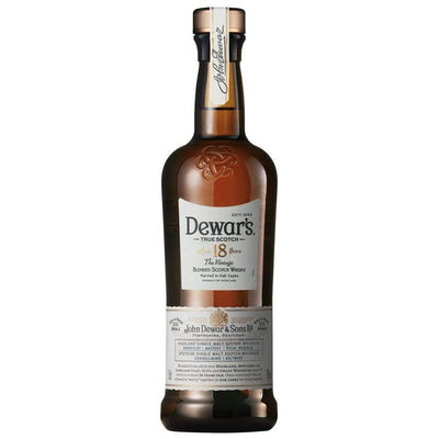 Dewar's Blended Scotch The Vintage 18 Yr - Available at Wooden Cork