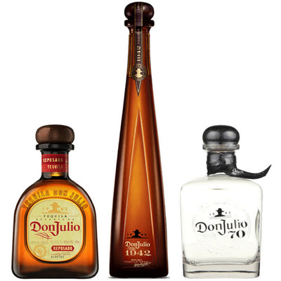 Don Julio 1942 Anejo Tequila & Don Julio Tequila Reposado & Don Julio Anejo 70th Anniversary Tequila Bundle - Available at Wooden Cork
