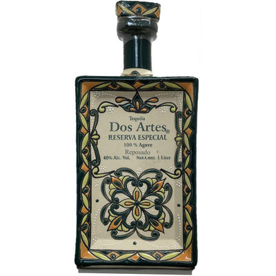 Dos Artes Reposado 1L Tequila Hand Painted - Available at Wooden Cork