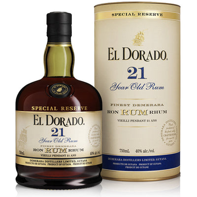 El Dorado Demerara Rum Special Reserve 21 Yr - Available at Wooden Cork