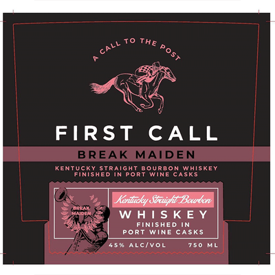 First Call Break Maiden Kentucky Straight Bourbon Finished in Port Wine Casks - Available at Wooden Cork