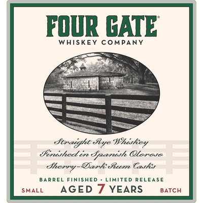 Four Gate 7 Year Andalusia Key Rye - Available at Wooden Cork