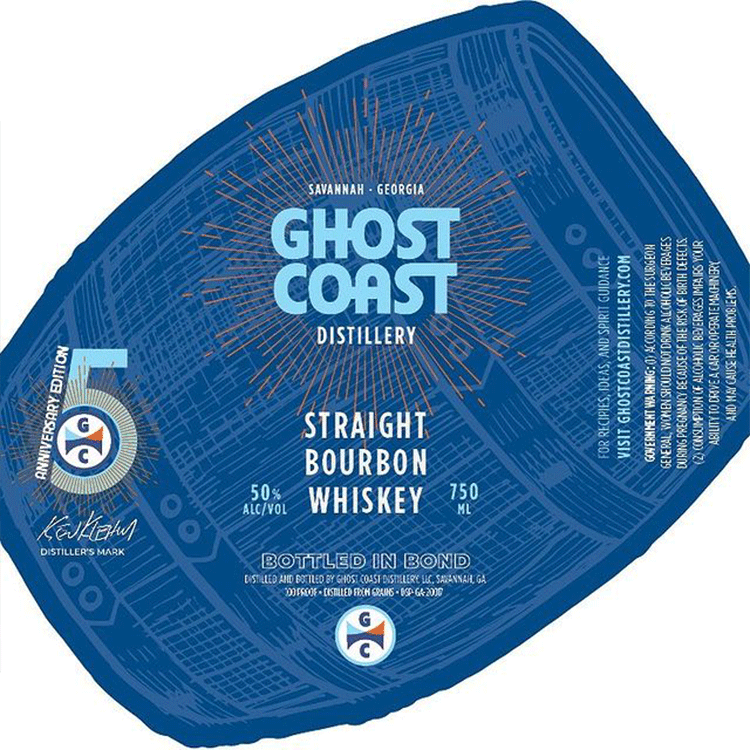 Ghost Coast Bottled in Bond Straight Bourbon - Available at Wooden Cork