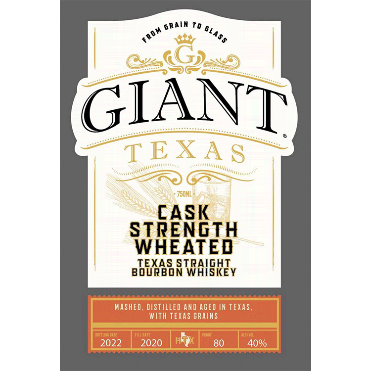 Giant Texas Cask Strength Wheated Texas Straight Bourbon - Available at Wooden Cork