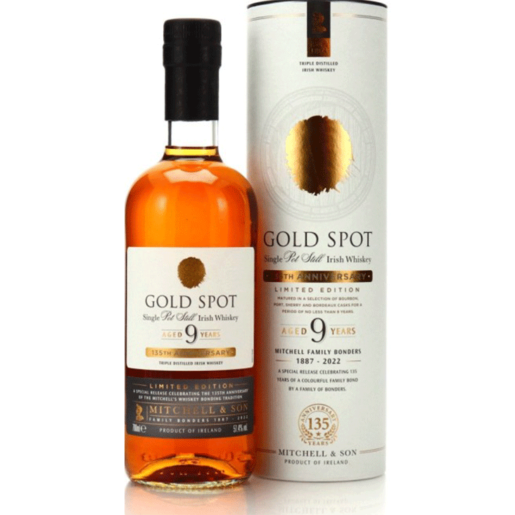 Mitchell & Son Gold Spot 9 Year Old Single Pot Still Irish Whiskey - Available at Wooden Cork