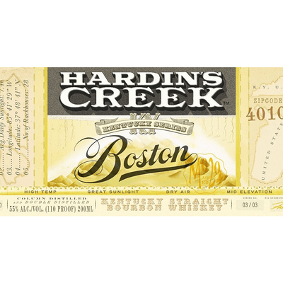 James B. Beam Hardin’s Creek Boston Kentucky Straight Bourbon - Available at Wooden Cork