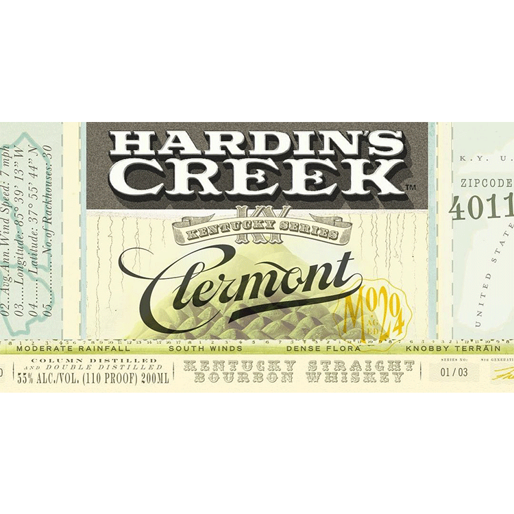 James B. Beam Hardin’s Creek Clermont Kentucky Straight Bourbon - Available at Wooden Cork