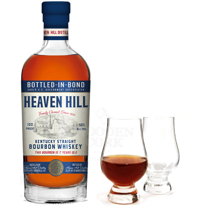 Heaven Hill 7 Year with Glencairn Glass Set - Available at Wooden Cork