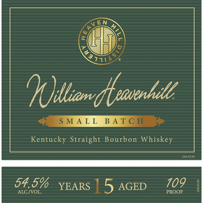 William Heavenhill Small Batch 15 Year Kentucky Straight Bourbon (109 proof) - Available at Wooden Cork