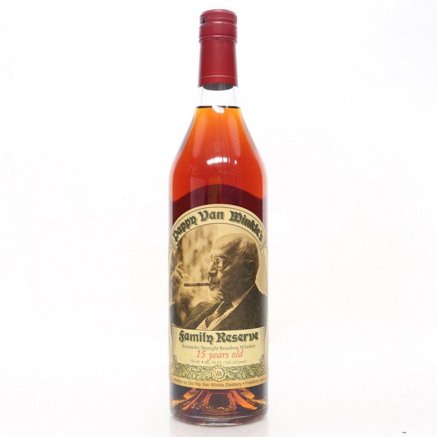 Pappy Van Winkle 15 Year Bourbon Red Foil - Available at Wooden Cork