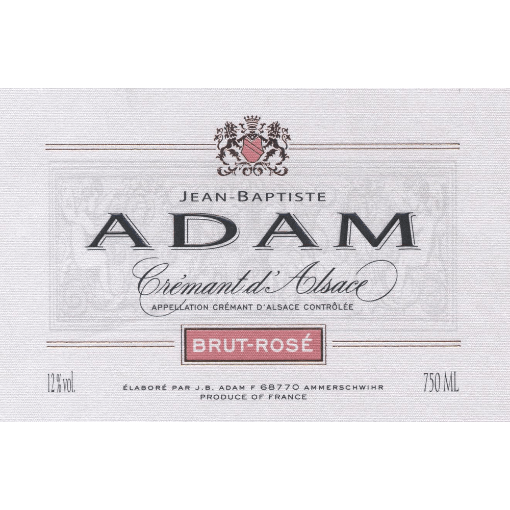 Jean-Baptiste Adam Cremant d'Alsace Brut Reserve Rose 750ml