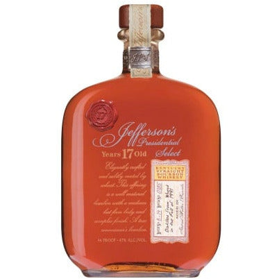 Jefferson's 17 Year Old Presidential Select Bourbon Whiskey Batch #9