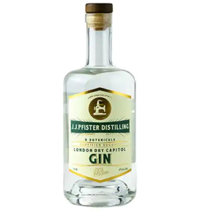 J.J. Pfister Distilling London Dry Capitol Gin - Available at Wooden Cork