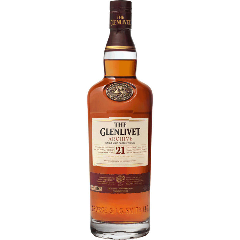The Glenlivet 21 Year Old Single Malt Scotch Whisky - Available at Wooden Cork