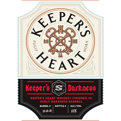 Keeper’s Heart Irish + American Whiskey Finished in Surly Darkness Barrels - Available at Wooden Cork