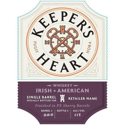Keeper’s Heart Irish + American Single Barrel Whiskey finished in PX Sherry barrels - Available at Wooden Cork