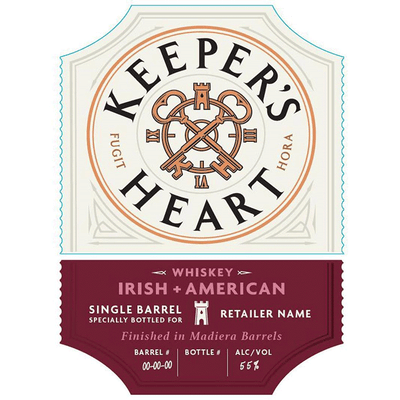 Keeper’s Heart Irish + American Single Barrel Whiskey finished in Madeira barrels - Available at Wooden Cork