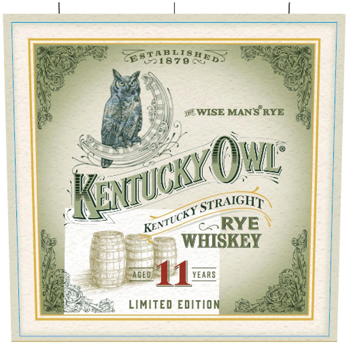 Kentucky Owl 11 Year Kentucky Straight Rye Finished 1 year in Bayou Ma ...