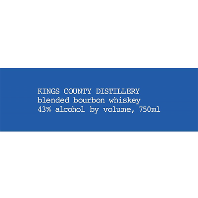 Kings County Blended Bourbon - Available at Wooden Cork