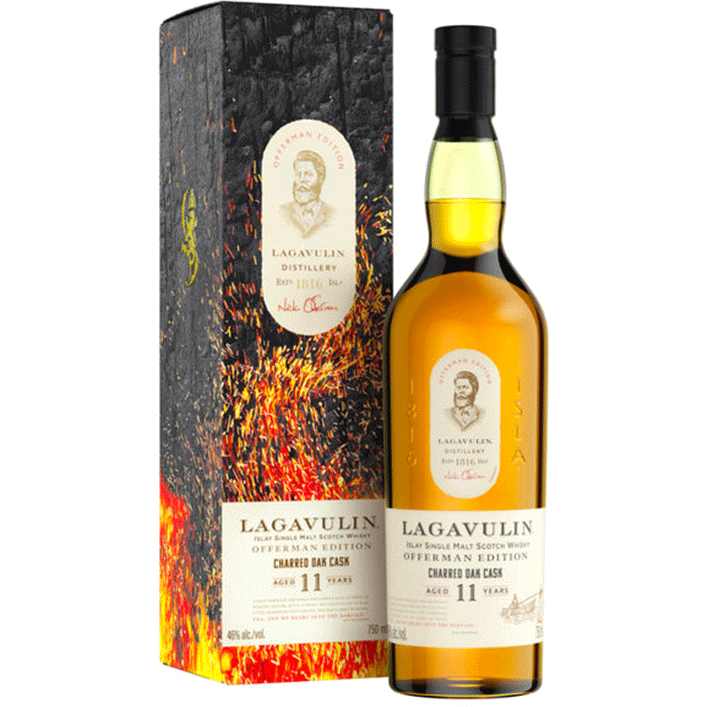Lagavulin Offerman Edition Charred Oak Cask 11 Year Scotch Whiskey - Available at Wooden Cork