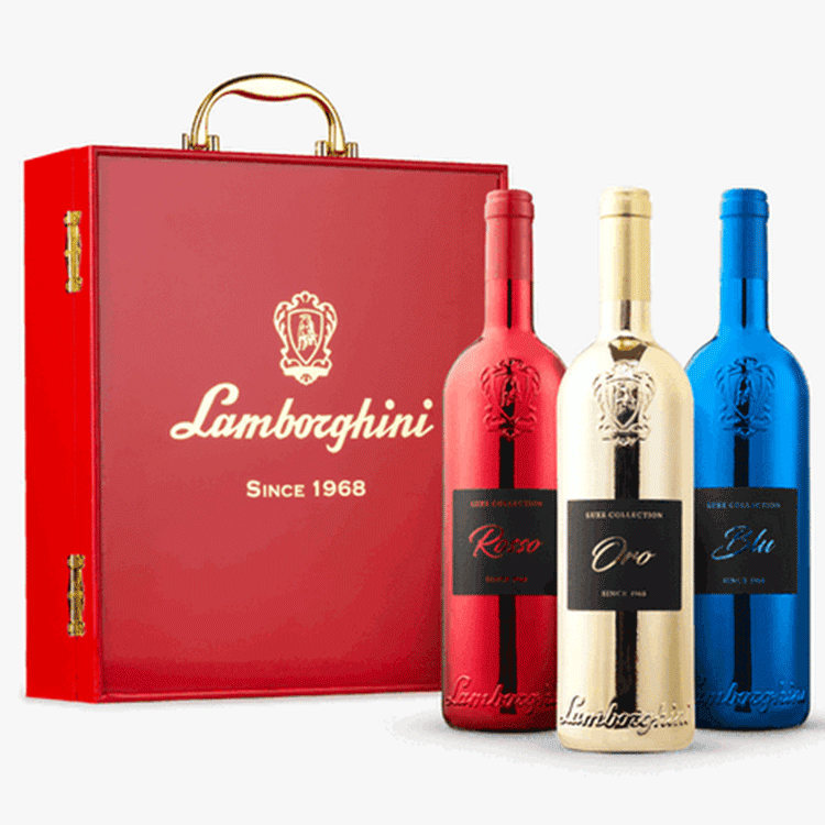 Lamborghini Wine Luxe Red Collection with Gift Set - Available at Wooden Cork