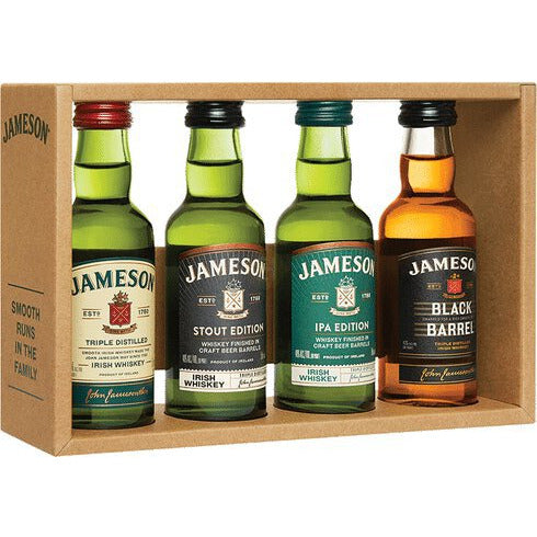 Jameson Irish Whiskey 4x50ml Trial Pack - Available at Wooden Cork