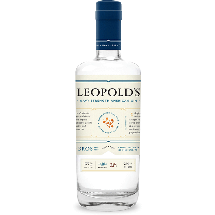 Leopold Bros Navy Strength American Gin - Available at Wooden Cork