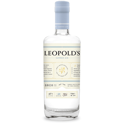 Leopold's Summer Gin - Available at Wooden Cork
