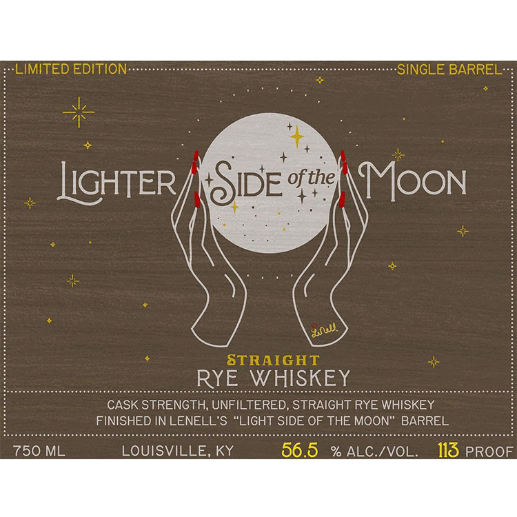 Lighter Side of the Moon Straight Rye - Available at Wooden Cork