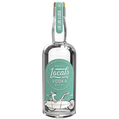 Locals Only Small Batch Vodka - Available at Wooden Cork
