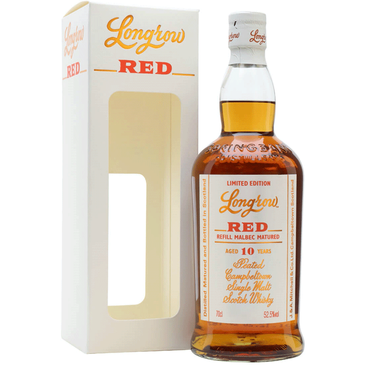 Longrow Red 10 Year Old Refill Malbec Finish Scotch Whisky - Available at Wooden Cork