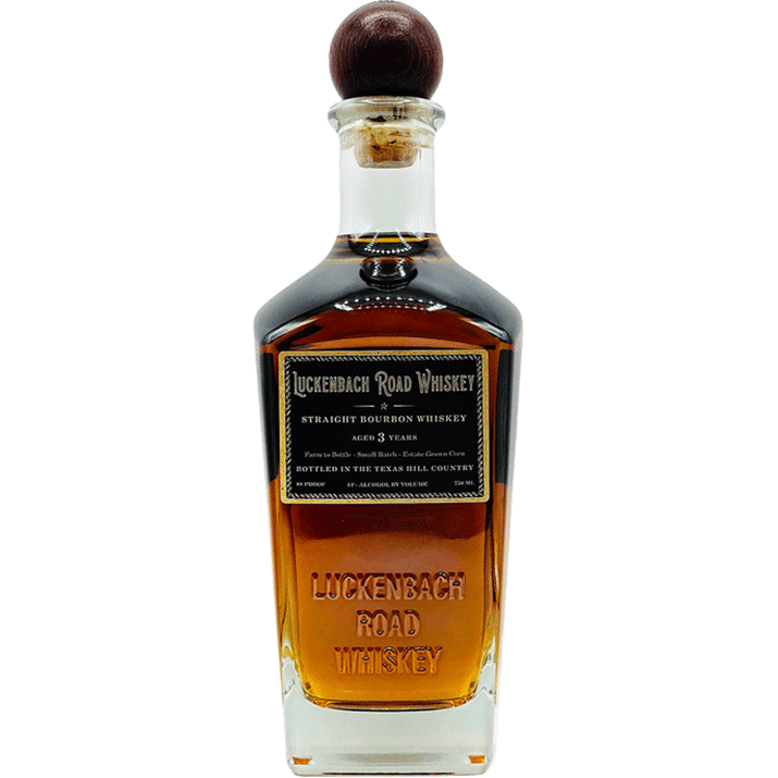 Luckenbach Road Whiskey 3 Years Old Small Batch Straight Bourbon Whiskey - Available at Wooden Cork