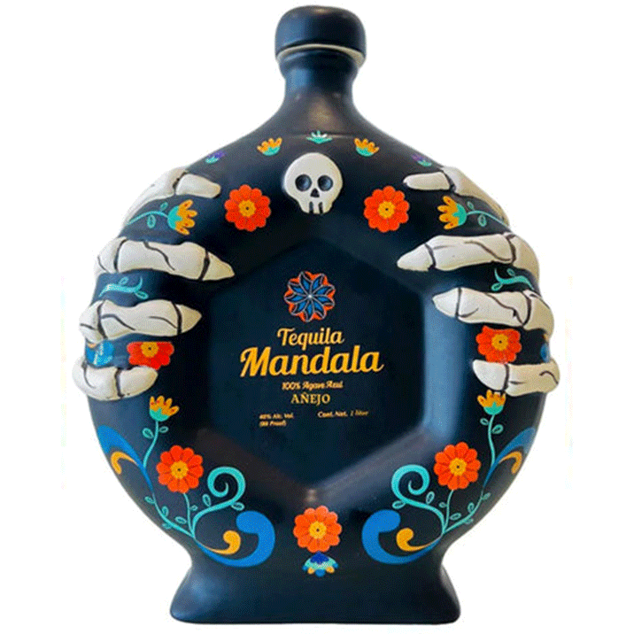 Mandala Limited Edition Ceramic Dia de los Muertos Anejo Tequila 2022 - Available at Wooden Cork