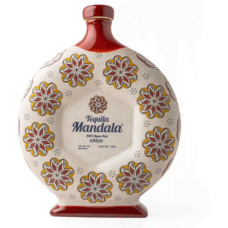 Mandala Anejo Tequila Ceramic 1L - Available at Wooden Cork