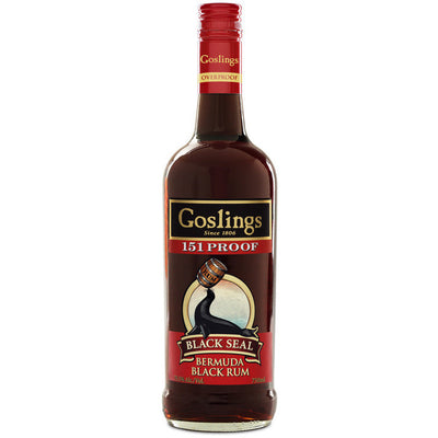 Goslings Black Rum Black Seal 151 - Available at Wooden Cork