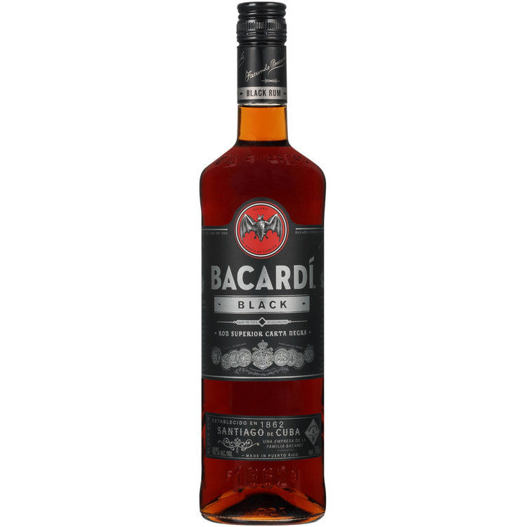 Bacardi Black Rum - Available at Wooden Cork