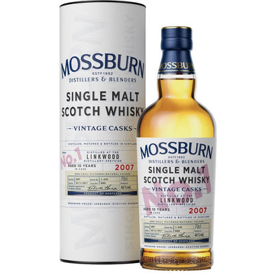 Mossburn Single Malt Scotch Linkwood Distillery Vintage Casks No. 1 10 Yr - Available at Wooden Cork