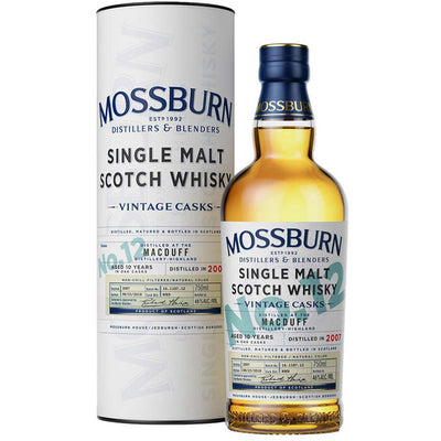 Mossburn Single Malt Scotch Macduff Distillery Vintage Casks No.12 10 Yr - Available at Wooden Cork