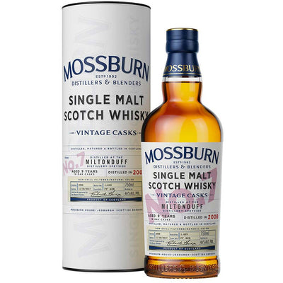 Mossburn Single Malt Scotch Miltonduff Distillery Vintage Casks No. 7 9 Yr - Available at Wooden Cork